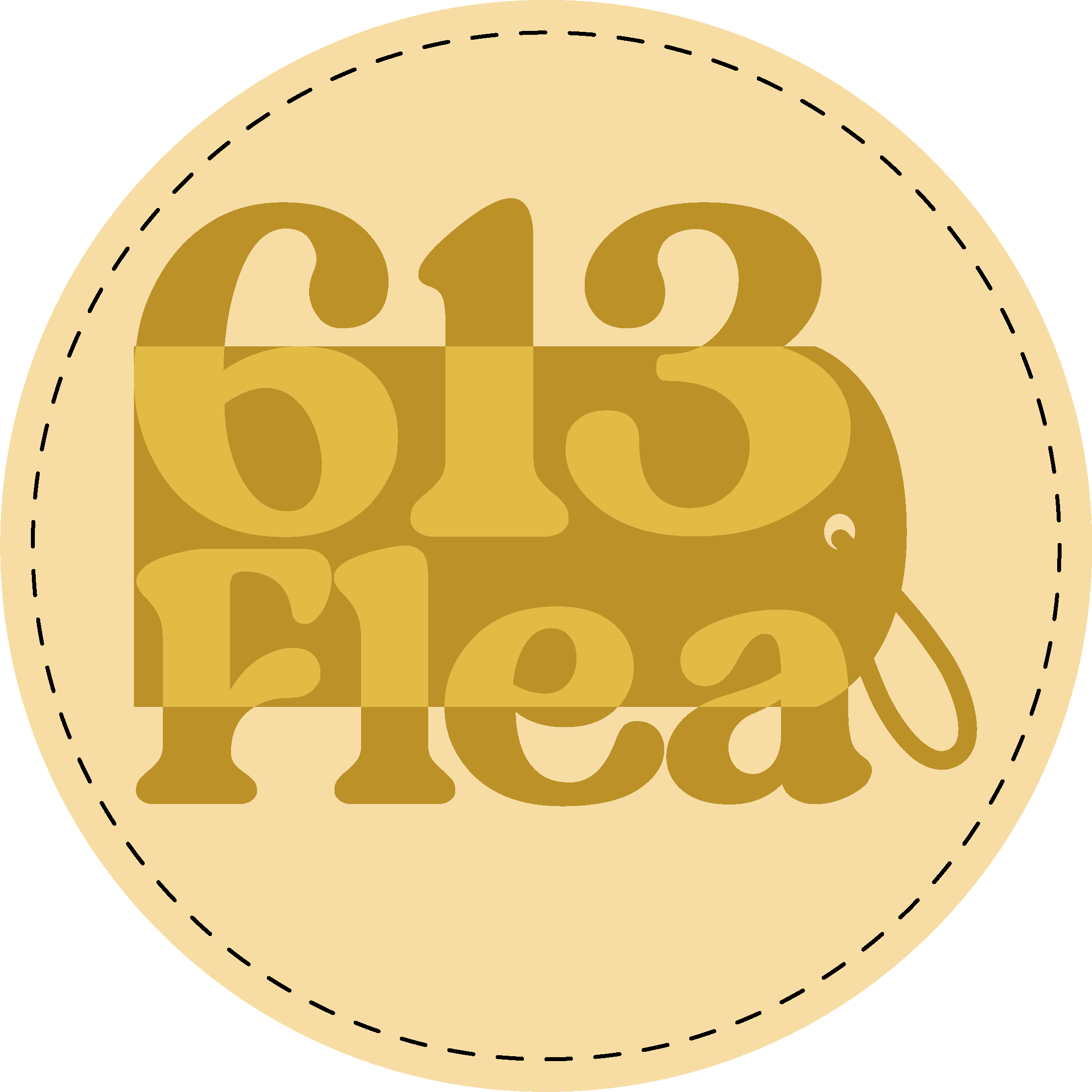 613Flea version one badge logo
