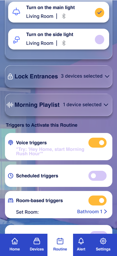 Omvia Morning Rush routine screen three