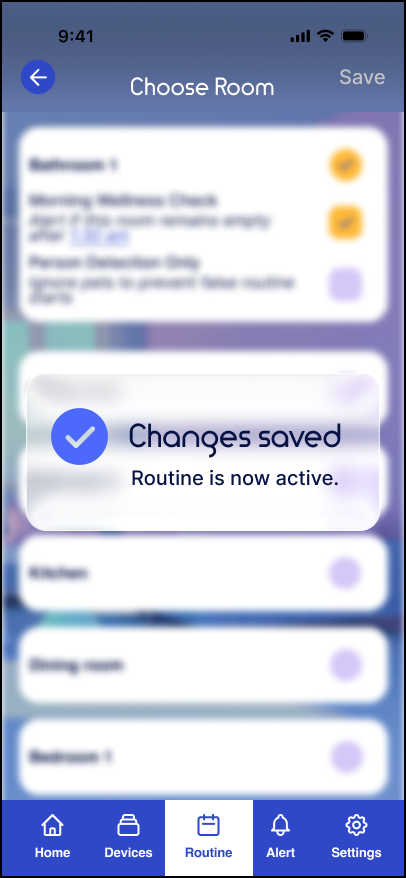 Omvia Morning Rush routine screen eight