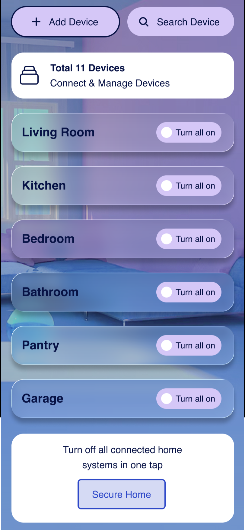 Omvia secure home button after reassuring caption and confirmation message were added
