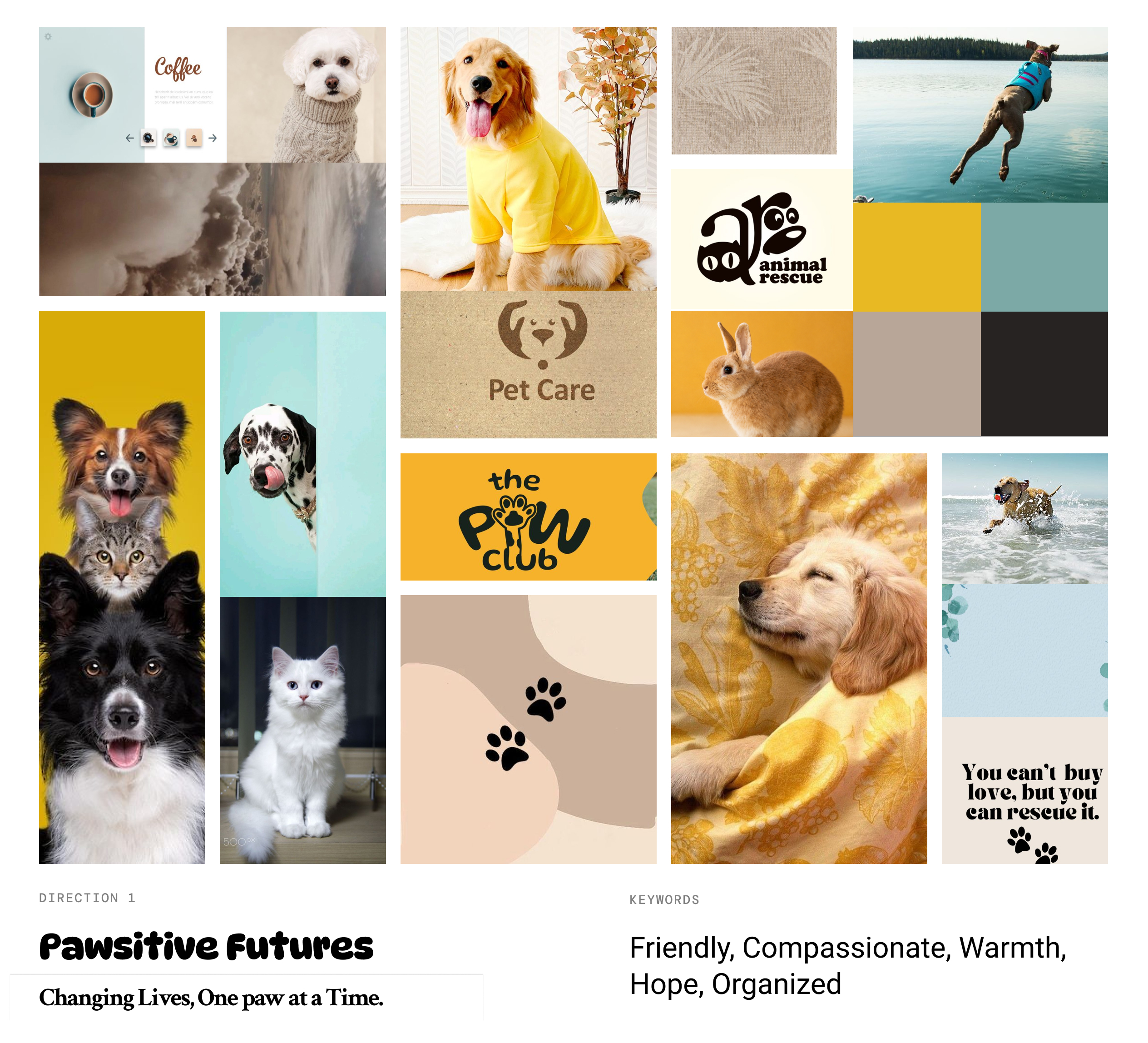 Original Pawsitive Futures moodboard