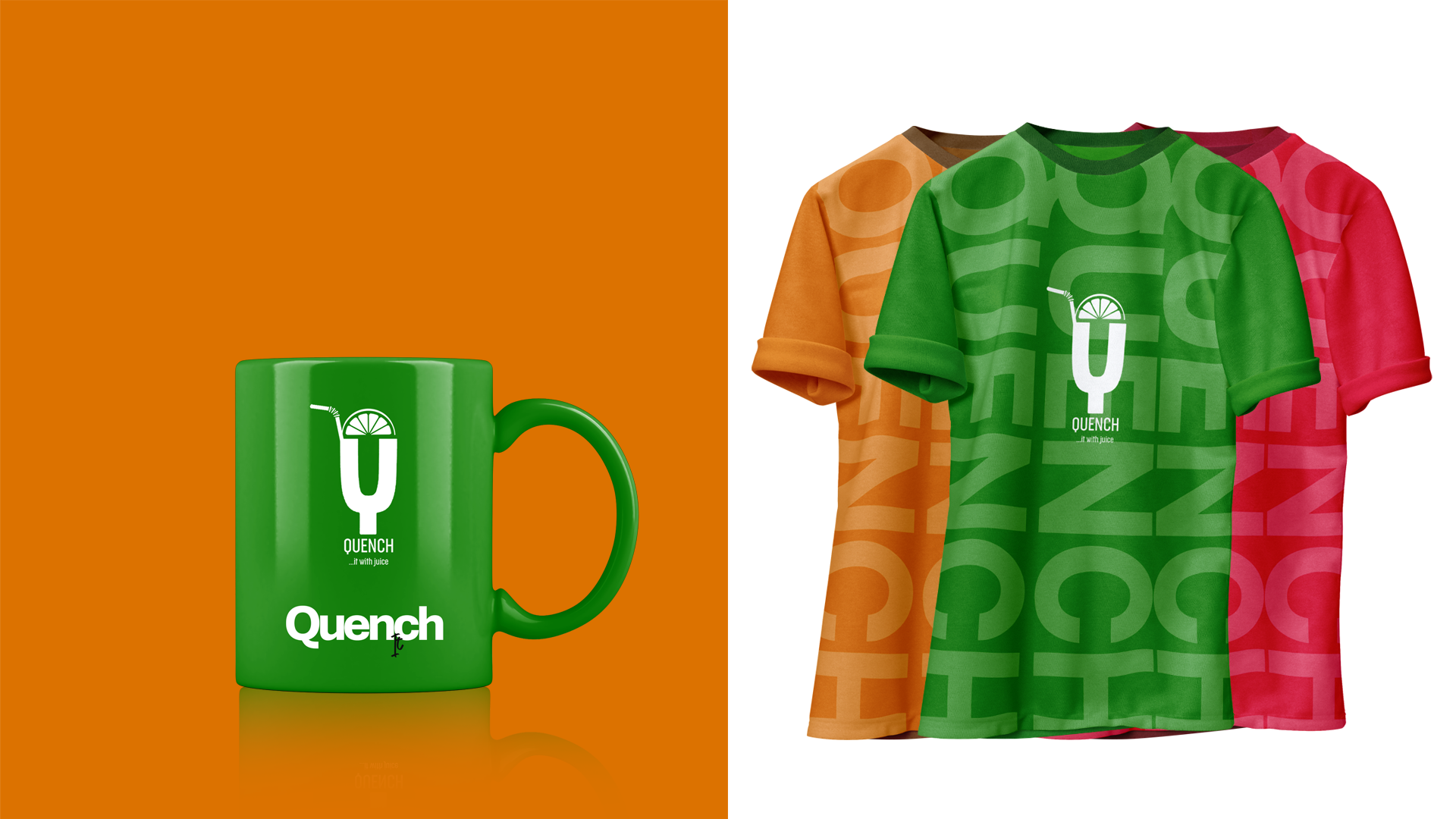 Quench mug brand application