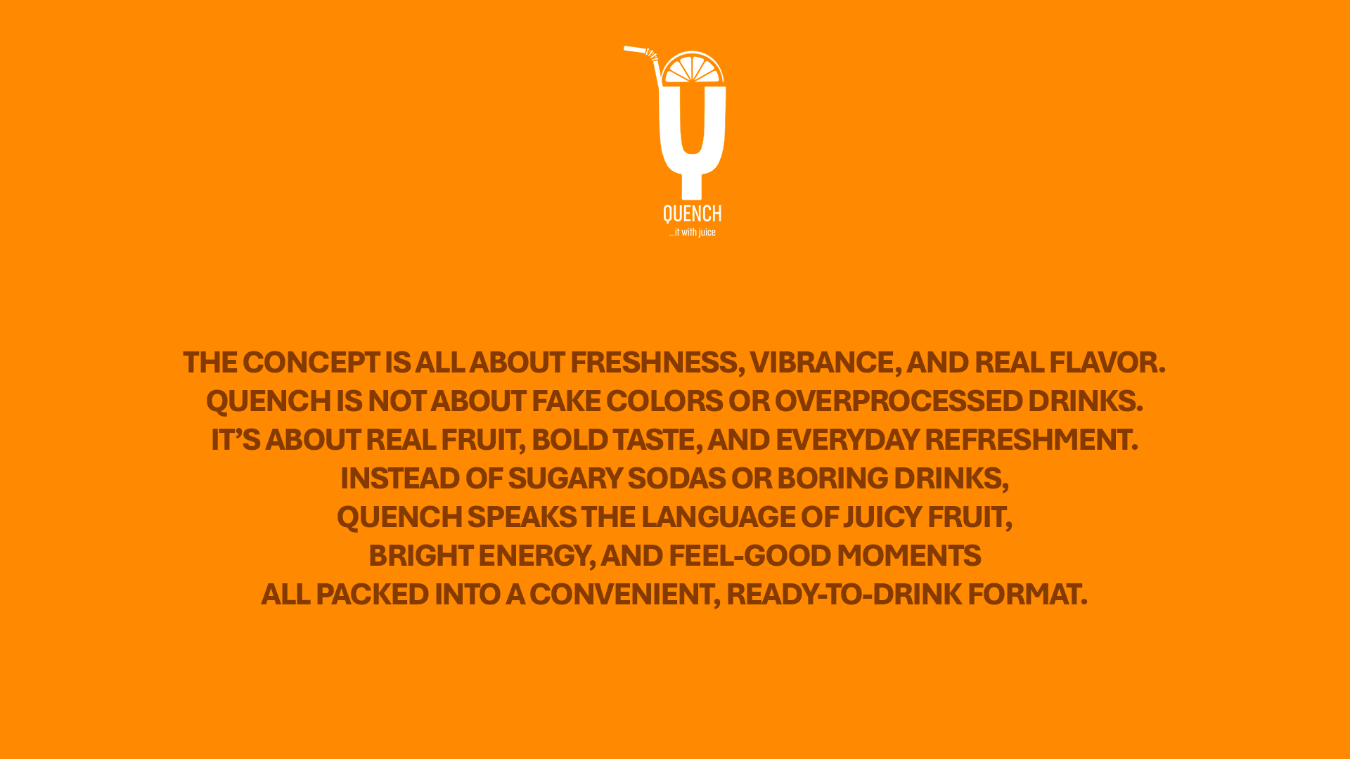 Quench challenge visual showing different flavors in one brand family