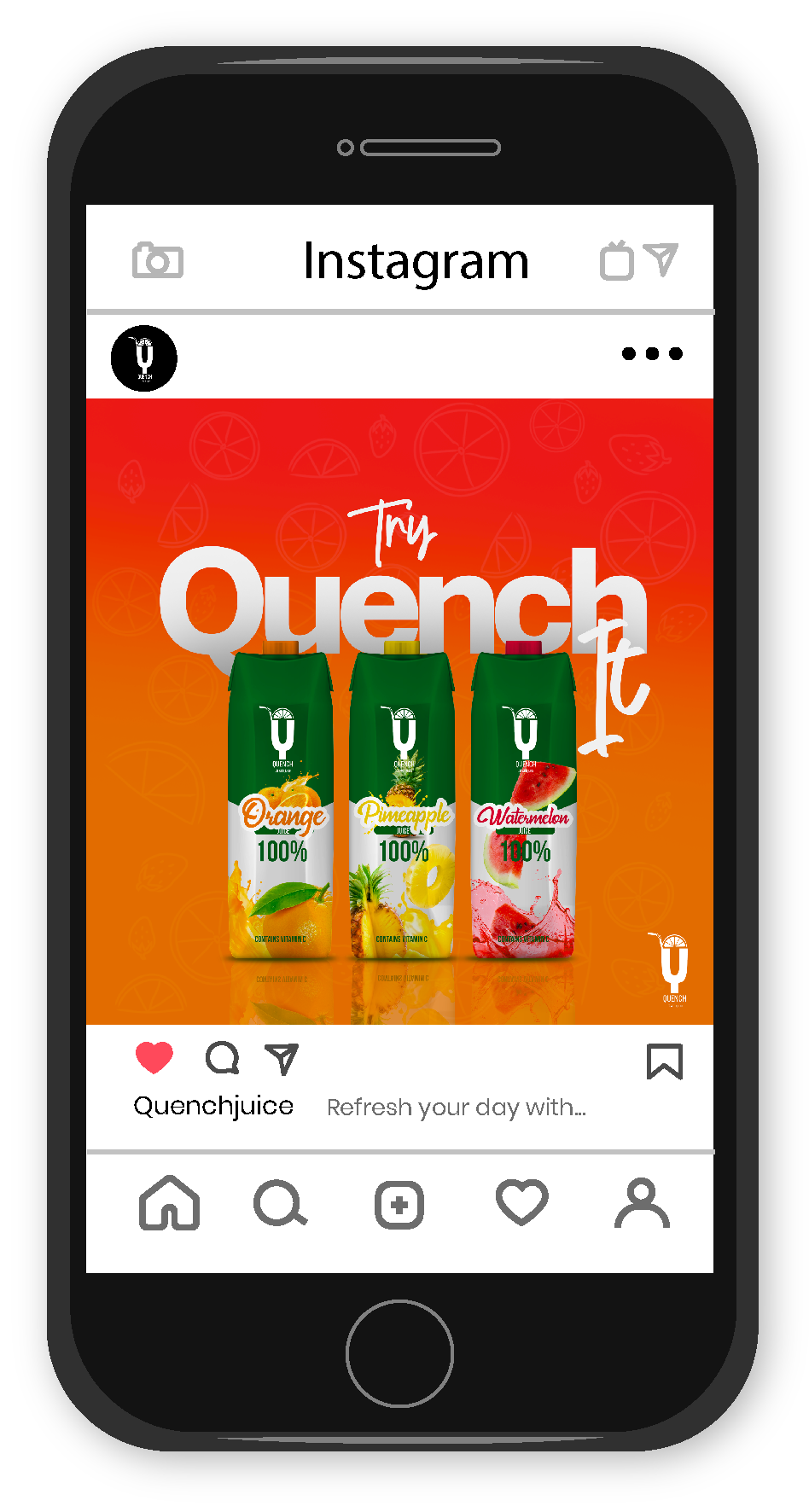 Quench main promotional campaign visual